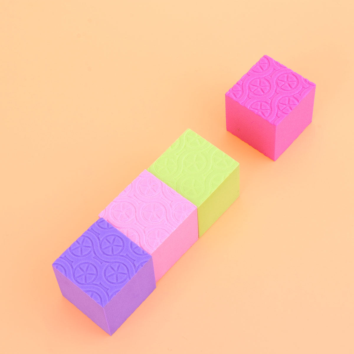 Kids Education Design - 50 sztuk kolorowych kostek z pianki