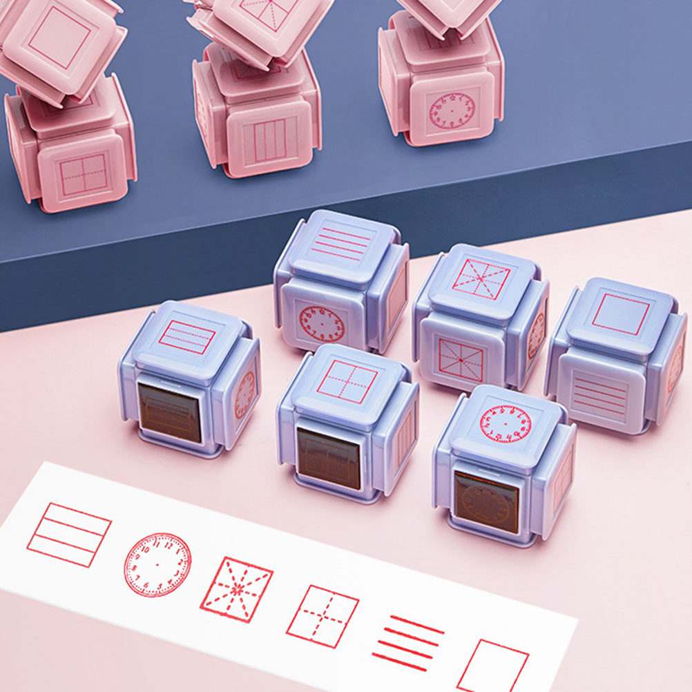 Kids Education Design - Edukacyjna pieczątka dla dzieci, sześcioboczny wzór,