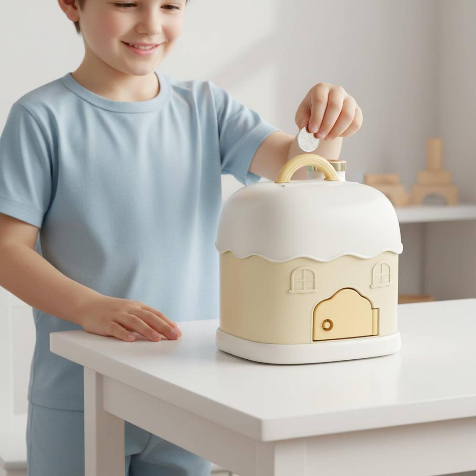 Kids Education Savings - Skarbonka dla dzieci z zamkiem, uroczy