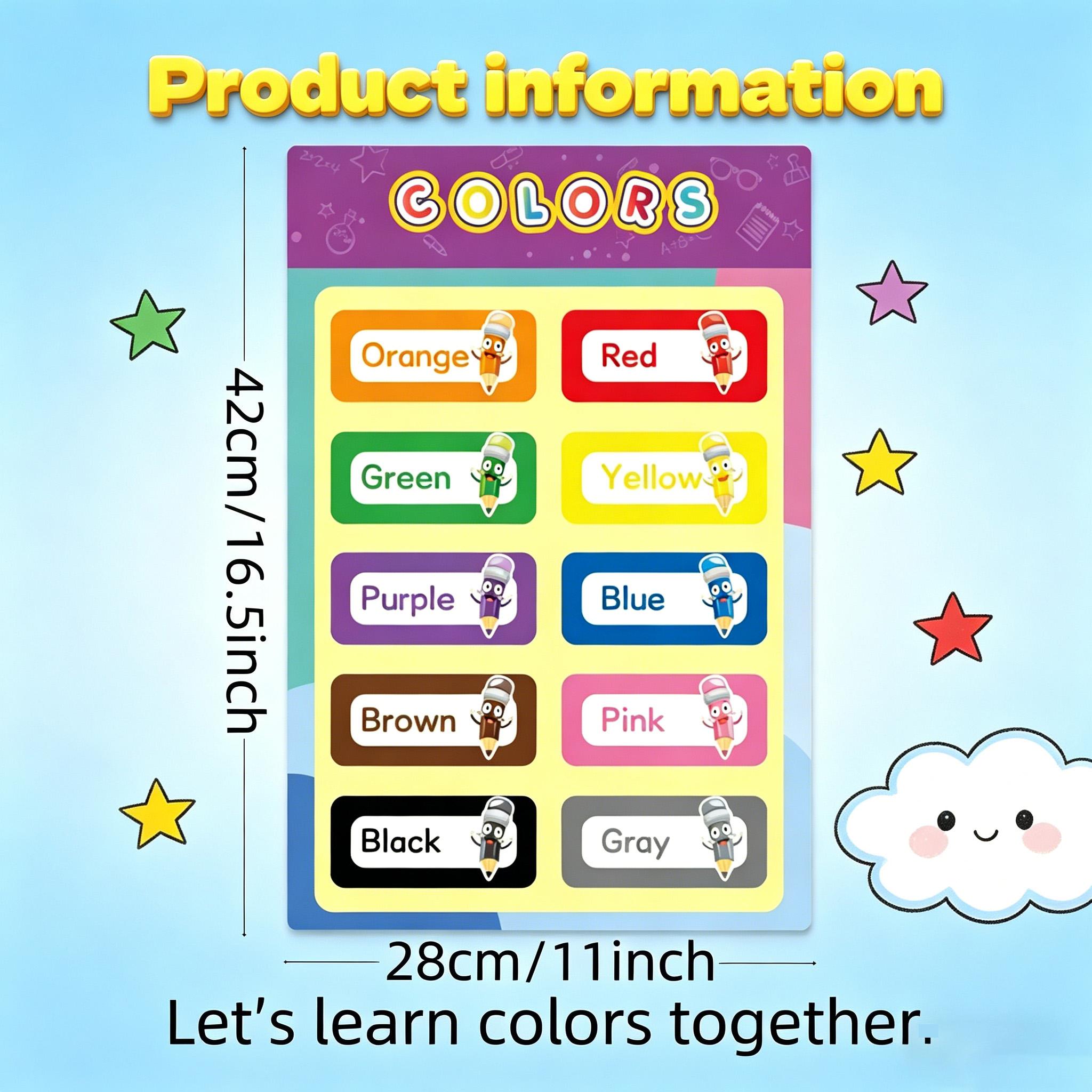 16 szt. Plakatów edukacyjnych  – Kids Education Charts recenzja i cena