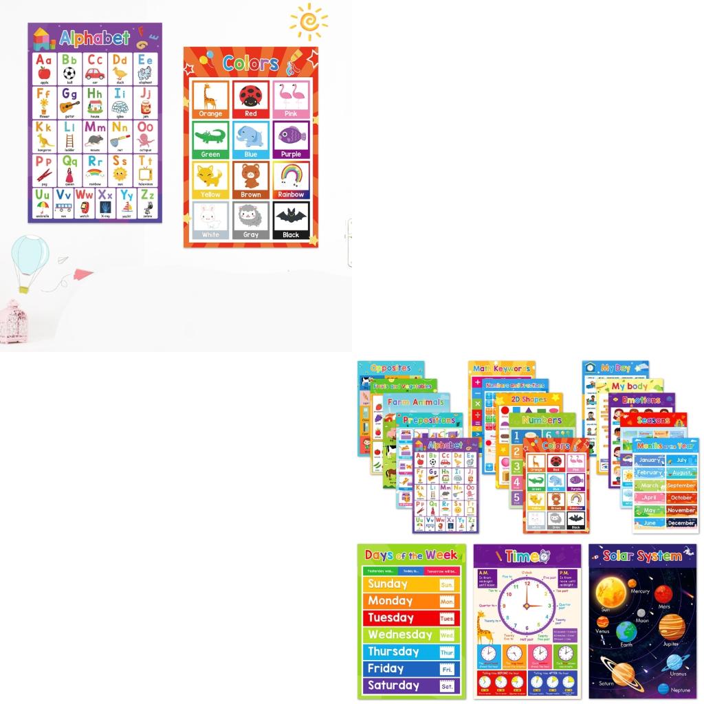 Kolorowe owoce, warzywa, zwier – Kids Education Charts recenzja i cena