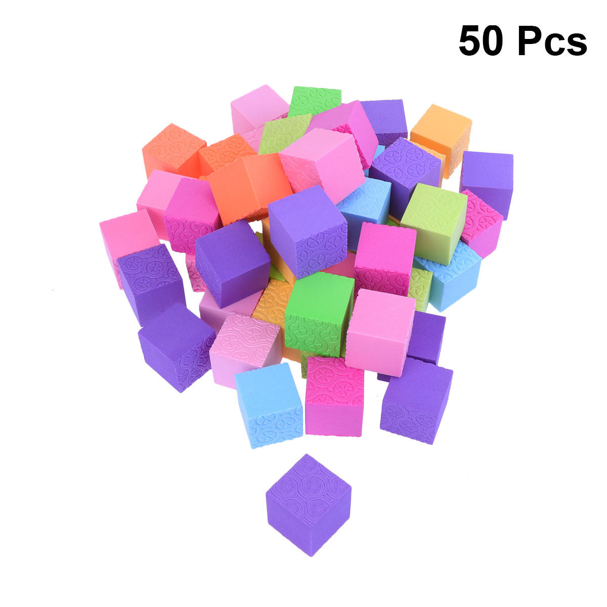 50 sztuk kolorowych kostek z p – Kids Education Design recenzja i cena