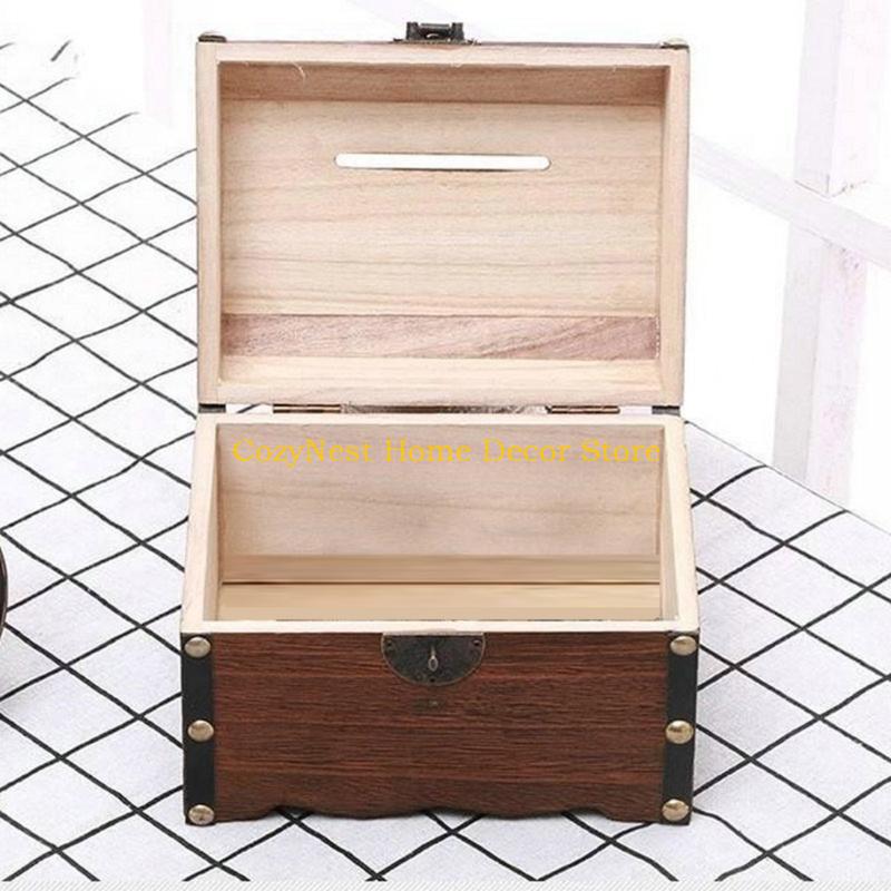 92MF Vintage drewniane skrzyni – Kids Education Savings recenzja i cena