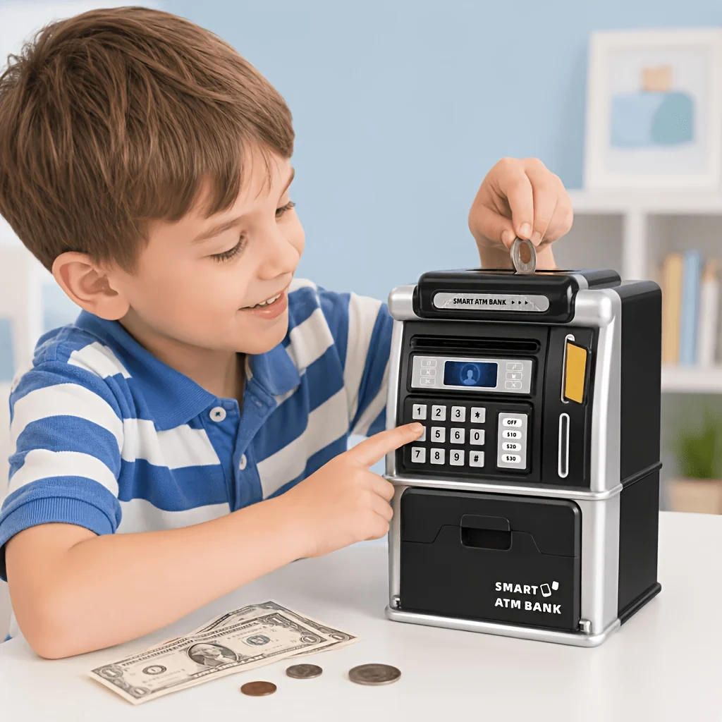 Inteligentny skarbonka ATM, au – Kids Education Savings recenzja i cena