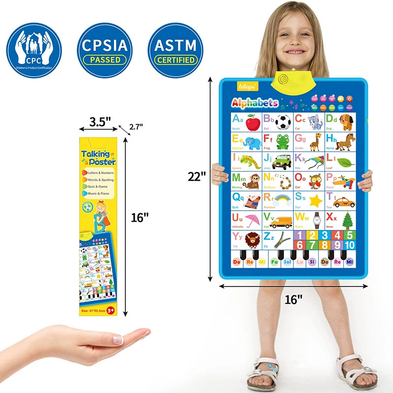 Elektroniczna tablica ścienna  – Kids Education Charts recenzja i cena